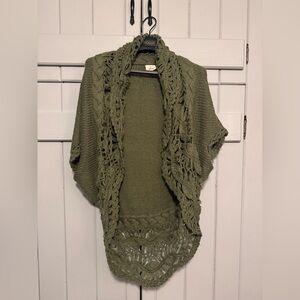 Hot & Delicious Forest Green Knit Sweater Shall